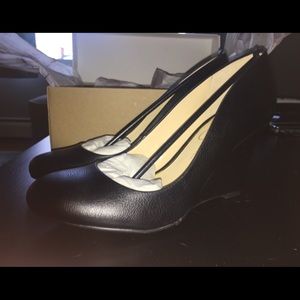 Jessica Simpson Black Wedge Heels